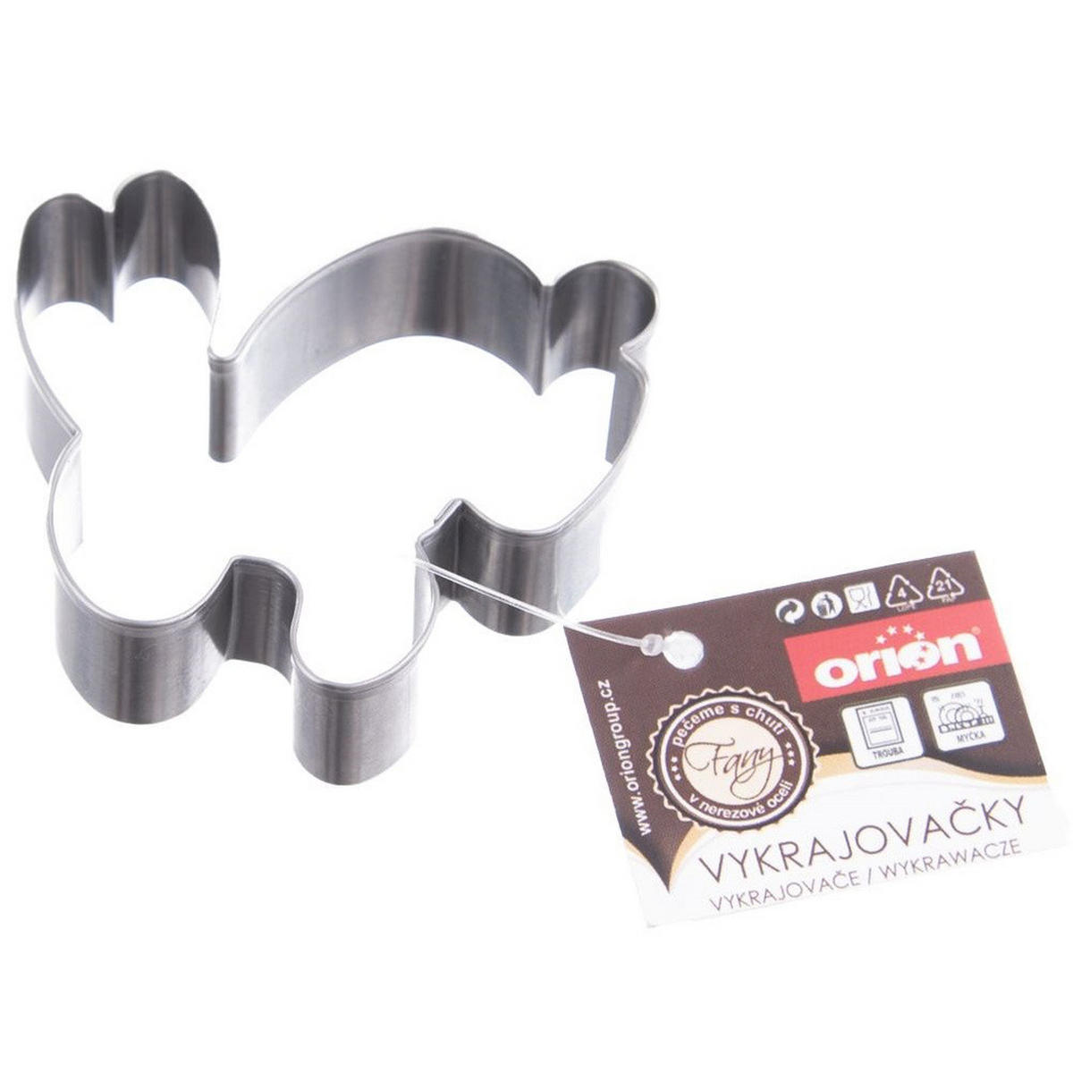 AUSSTECHFORM Häschen 6,5 cm Silber - Silberfarben, Metall (6/1.6/6.5cm) - Orion 