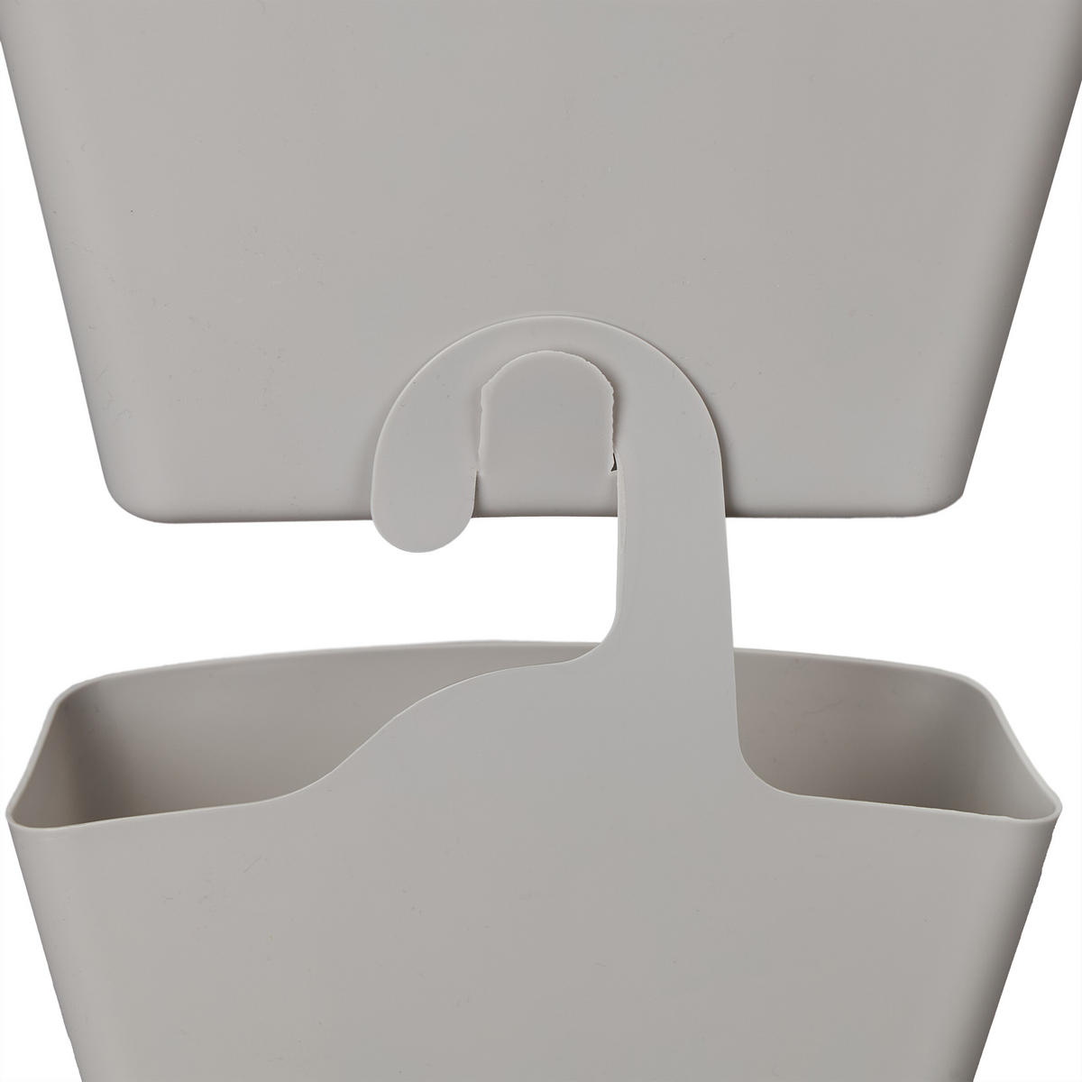 3XDUSCHKORB - Grau, Kunststoff (23/25/10cm) - Relaxdays