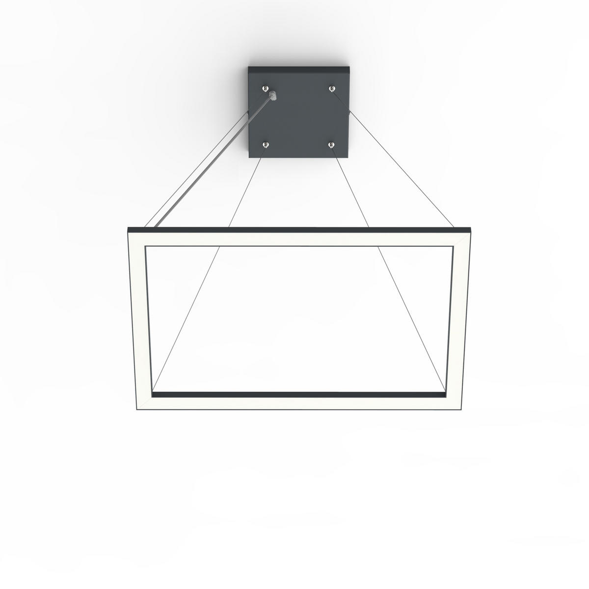 LED-HÄNGELEUCHTE - Anthrazit, Metall (40/60/100cm) - Lumicom