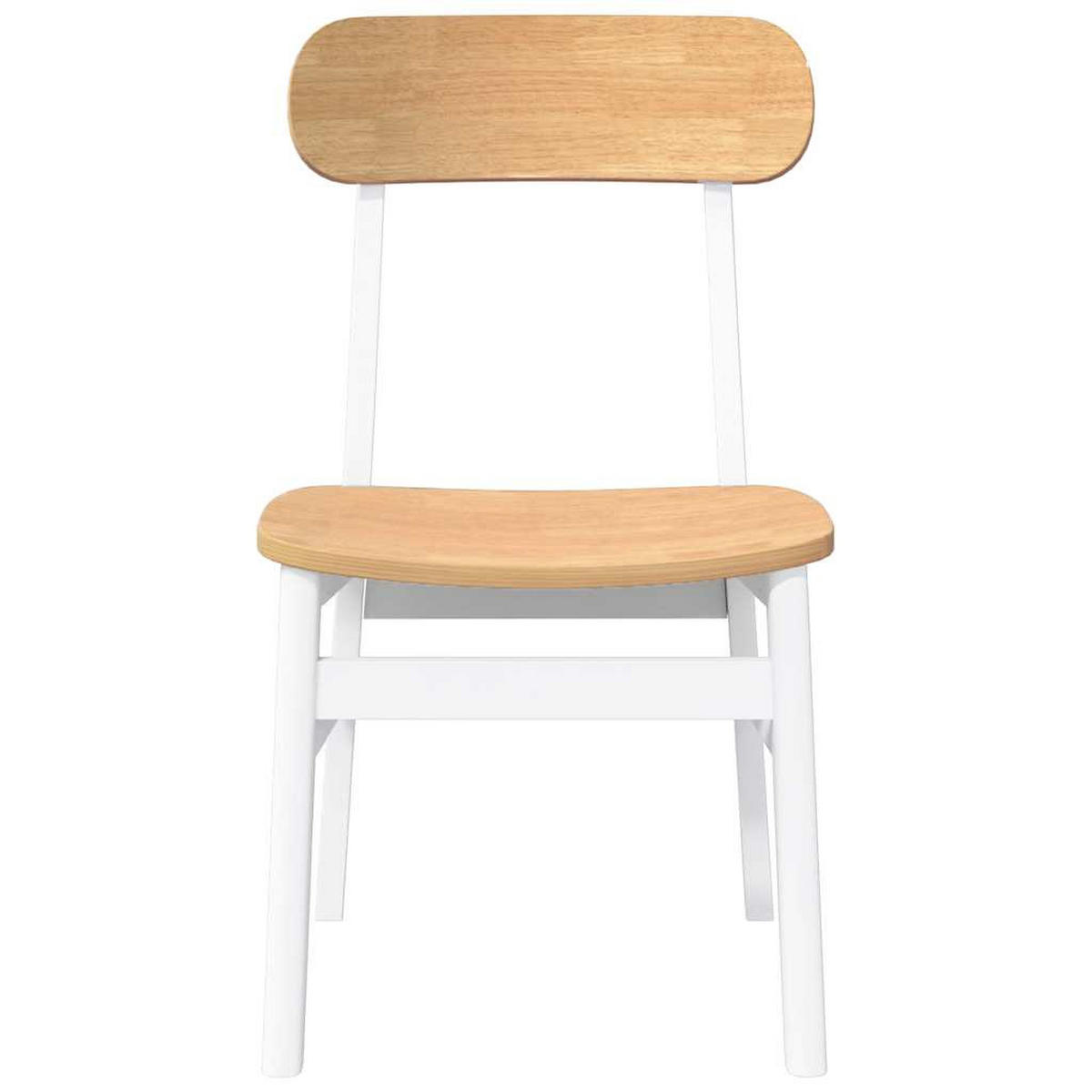 STUHL-SET 2 Stk Schwarzhain 46/81.5/47 cm - Weiß, Holz (46/81.5/47cm) - ZMH