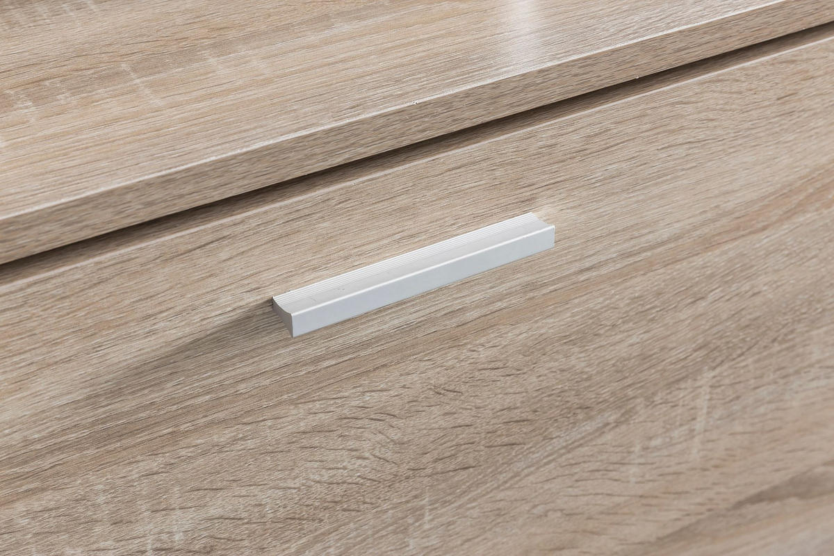 SCHUHKIPPER aus Holz in Beige mit Ablage und 1 Fach, 80x24x47 cm - Beige/Braun, Holz (80/47/24cm) - KADIMA DESIGN