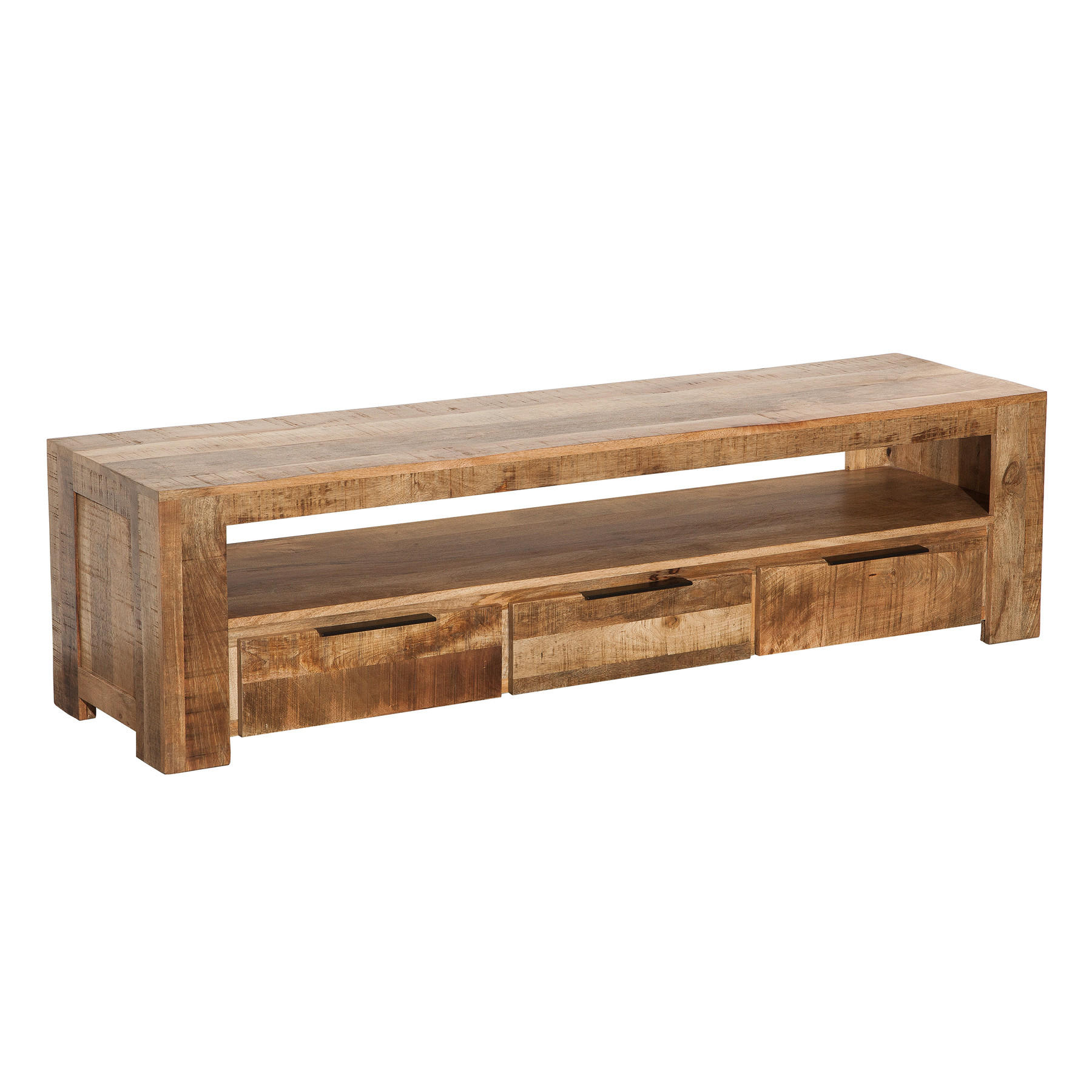 LOWBOARD IRON CRAFT Mango Natur 170 cm - Naturfarben, Holz/Metall (170/45/45cm) - riess-ambiente