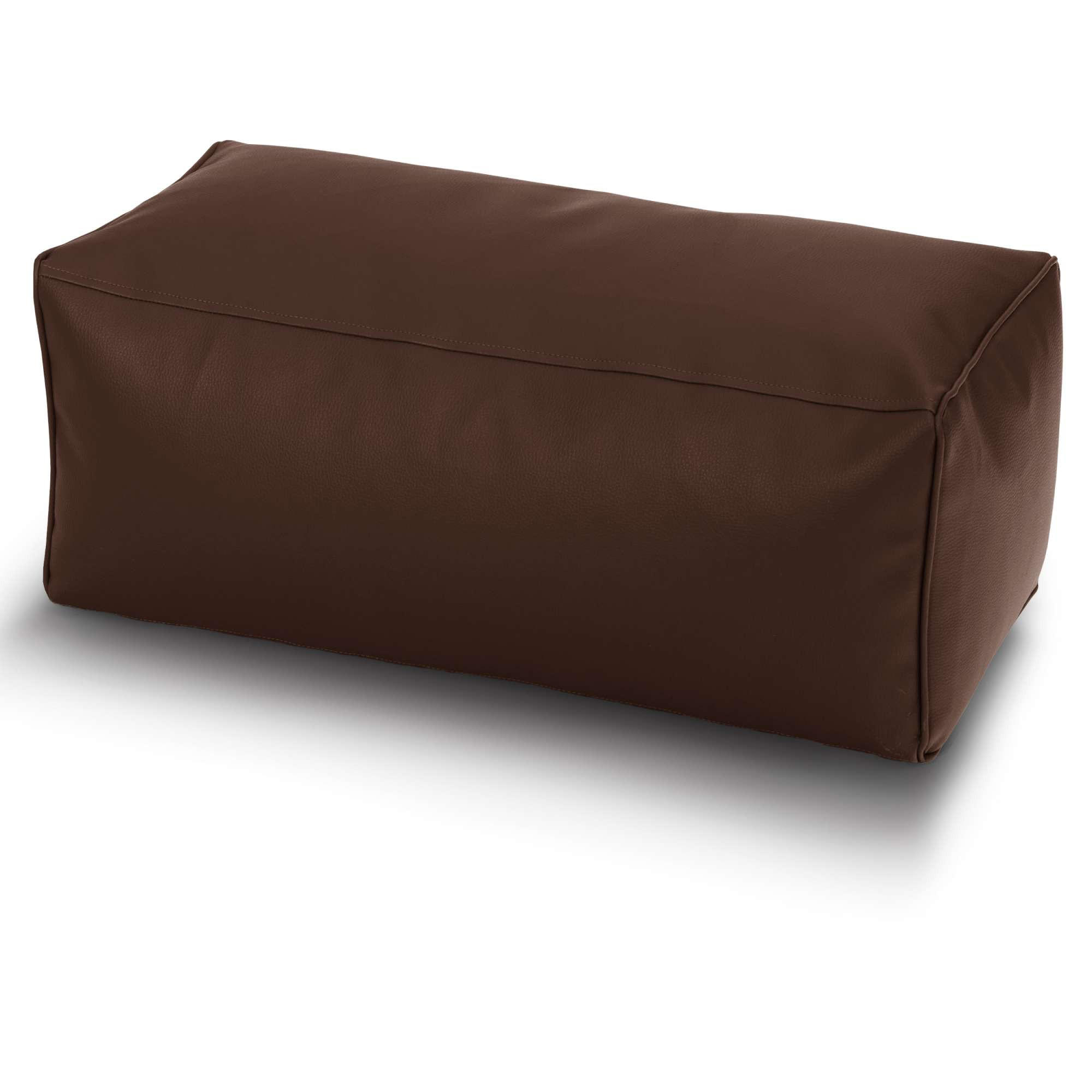 SITZSACK-HOCKER 70x33x28cm - KUNSTLEDER - Dunkelbraun, Textil (33/28/28cm) - Green Bean