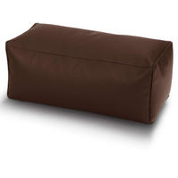 SITZSACK-HOCKER 70x33x28cm - KUNSTLEDER - Dunkelbraun, Textil (33/28/28cm) - Green Bean