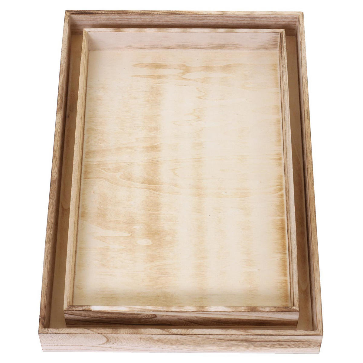 SCHALE TABLETT SHABBY Eiche hell - Eiche Artisan, Holz (48/5/32cm) - MCW