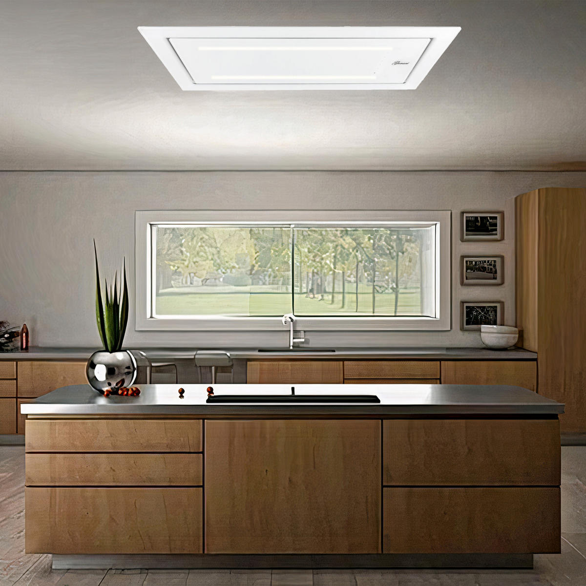 DUNSTABZUGSHAUBE GCH C 341 120 WH 120 cm Weiß - Weiß, Glas (120/10/60cm) - Gurari