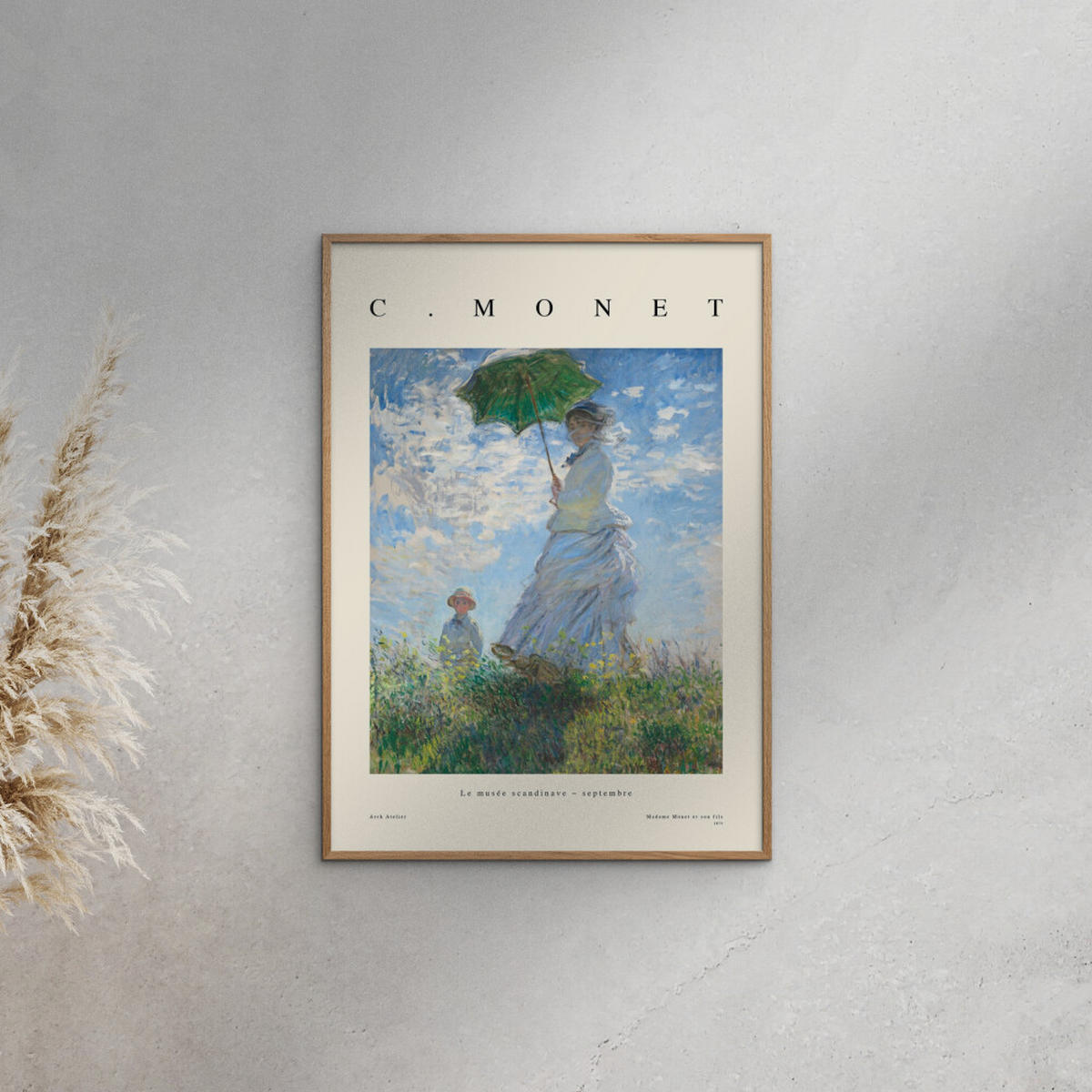 POSTER Arch Atelier - Madame et son fils - Blau, Papier (50/70/0.1cm) - Poster&Frame