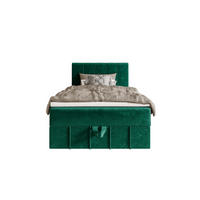 BOXBETT BAHAMA 80x200 mit Matratze H3, Bonell und Topper Monolith 37 - Grün, Textil (80/200cm) - Bedante