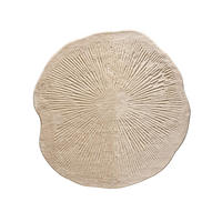 TEPPICH Pam waschbar Beige ø 120 cm rund - Beige, Kunststoff/Textil (120/120cm) - benuta