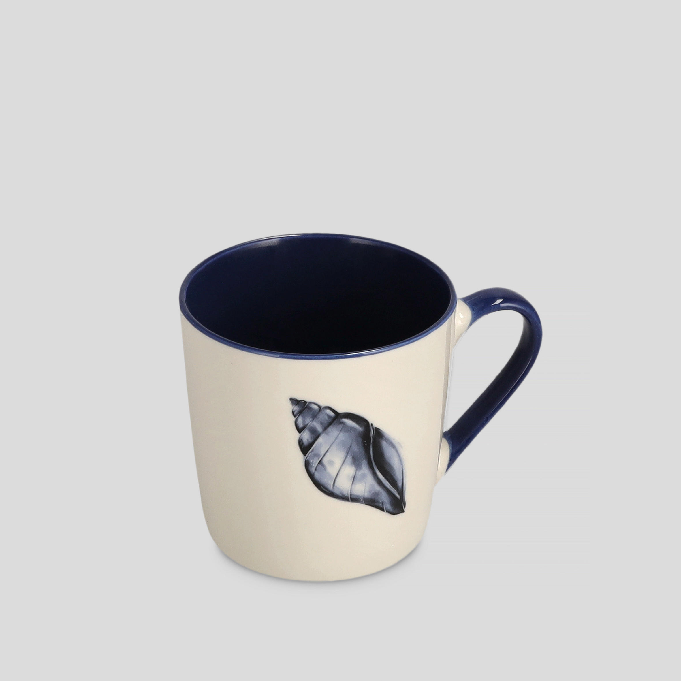 BECHER Summerios shell - Dunkelblau, Keramik (0.39L) - home&you