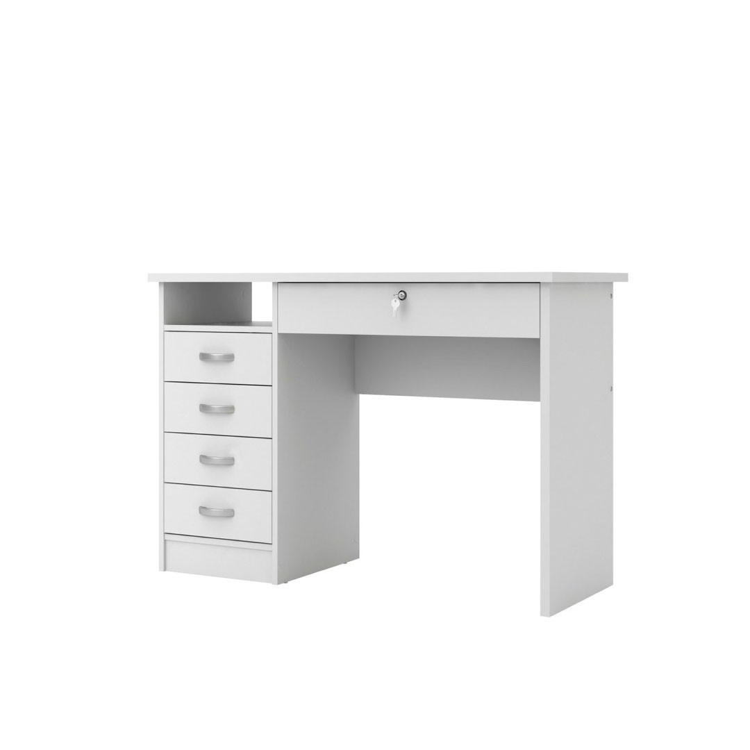 SCHREIBTISCH Fula Weiß 109/48/76 cm - Weiß, Holzwerkstoff (48/109/76cm) - ebuy24