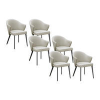 STUHL - 58cm x 62.5cm - Rundumbezug 100% Leder - beige - MIBELLY - Beige, Leder (58/84/62.5cm) - Vente-Unique