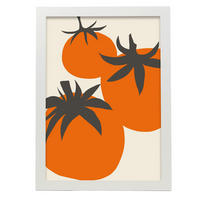 POSTER Tomatenkunstdesign Blatt A3 Weißer Rahmen - Weiß, Papier (29.7/5/42cm) - Nacnic