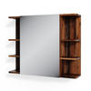 BADSPIEGELSCHRANK Fynn Antikholz 79.6 x 64 cm - Eichefarben, Holzwerkstoff (79.6/64/21.2cm) - Vicco