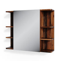 BADSPIEGELSCHRANK Fynn Antikholz 79.6 x 64 cm - Eichefarben, Holzwerkstoff (79.6/64/21.2cm) - Vicco