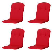 GARTENSTUHLKISSEN Panama 96/45 cm 4er-Set - Rot, Textil (45/5/96cm) - Madison