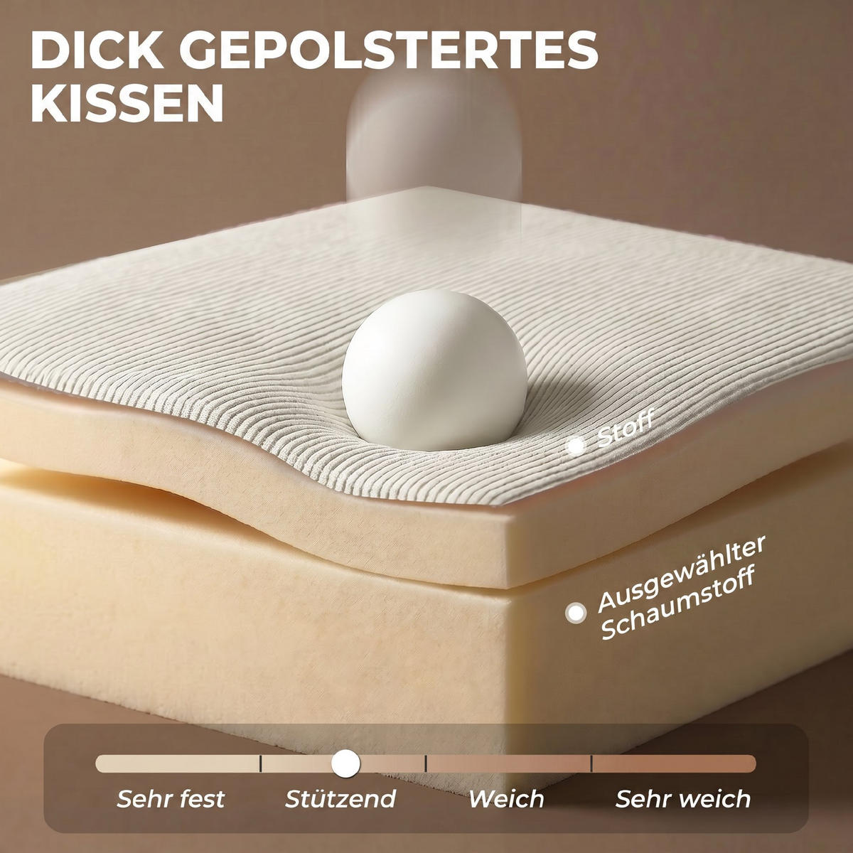 SESSEL Creme 85.5/69.0/78.0cm - Creme, Textil (69/78/85.5cm)