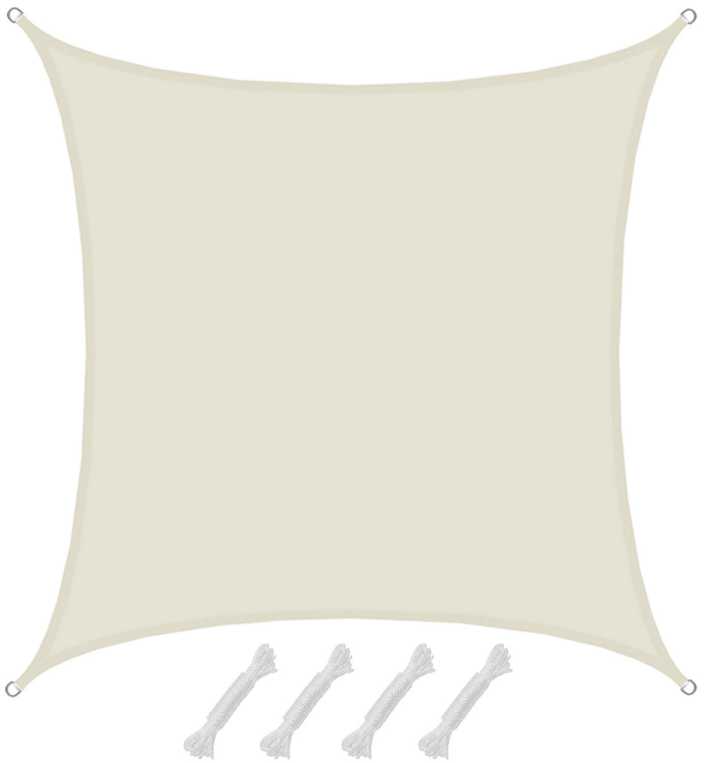 SONNENSEGEL Wasserdicht 400 cm Beige - Beige, Kunststoff (400/400cm) - Amanka