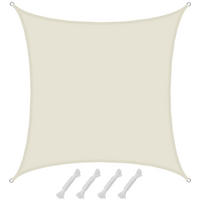 SONNENSEGEL Wasserdicht 400 cm Beige - Beige, Kunststoff (400/400cm) - Amanka