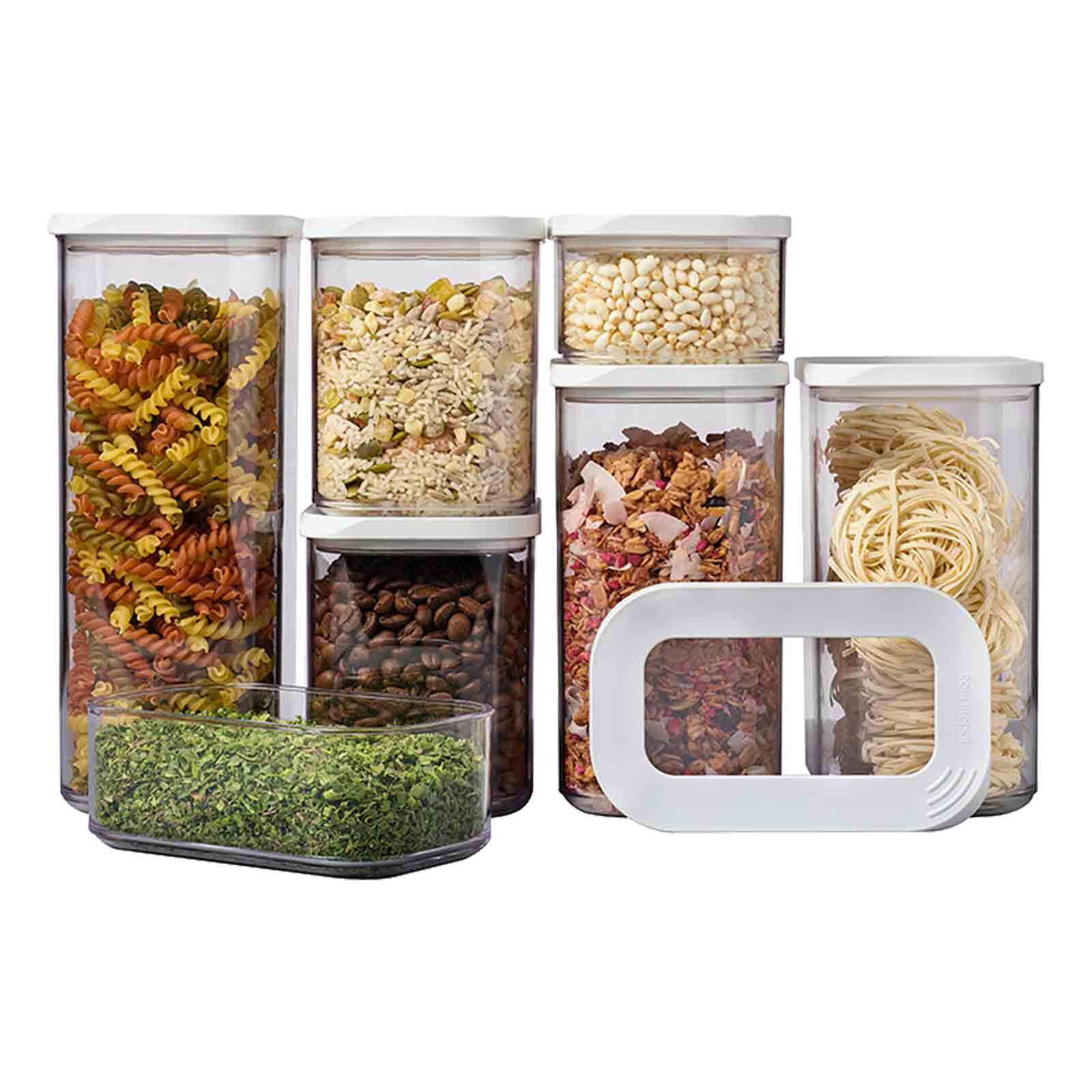 VORRATSDOSEN Modula weiß 7er Set - Weiß, Kunststoff (1/1/1cm) - Mepal