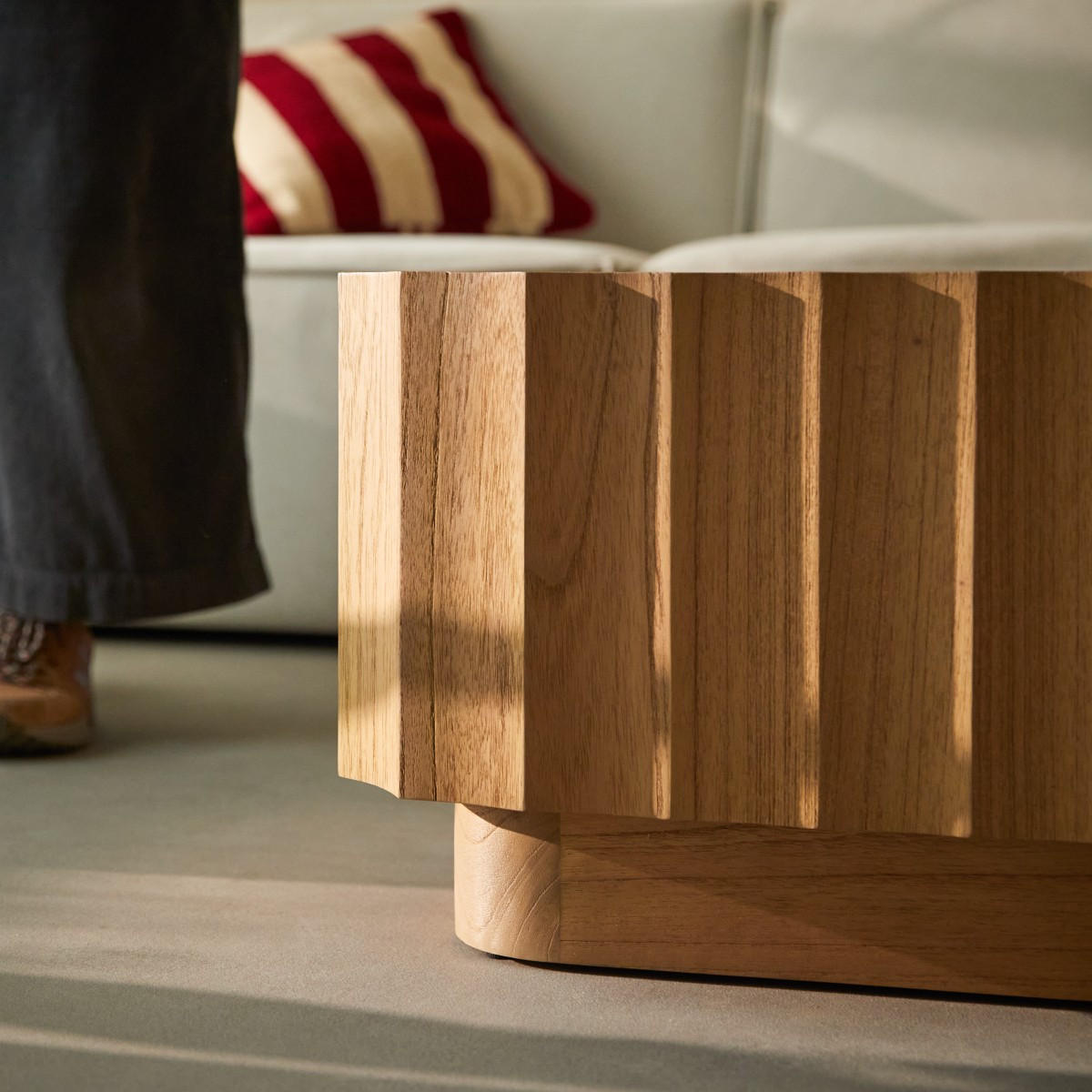 COUCHTISCH Andréa Natur aus Mindiholz - Naturfarben, Holz (55/100/38cm) - Tikamoon