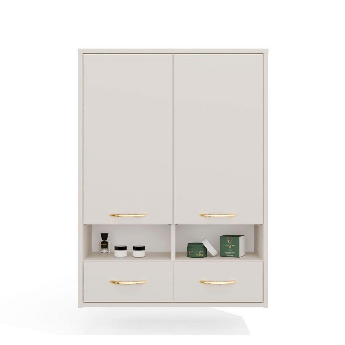 WANDHÄNGESCHRANK Viva - Kaschmir, Holzwerkstoff (66/90/30cm) - kommodly