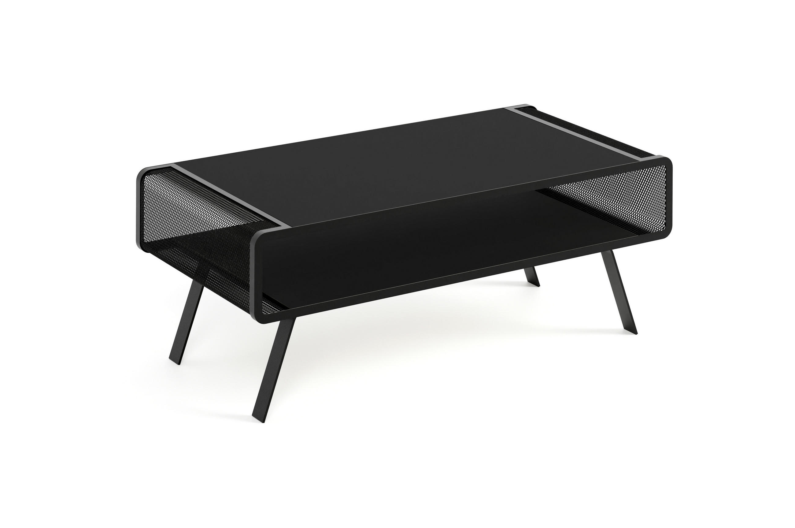 COUCHTISCH TORPE - Schwarz, Holzwerkstoff (60/121/45cm) - Meblini