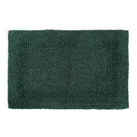 BADEMATTE 50/80 cm, 100% Baumwolle, wendbar - Waldgrün, Textil (50/80cm) - Homescapes