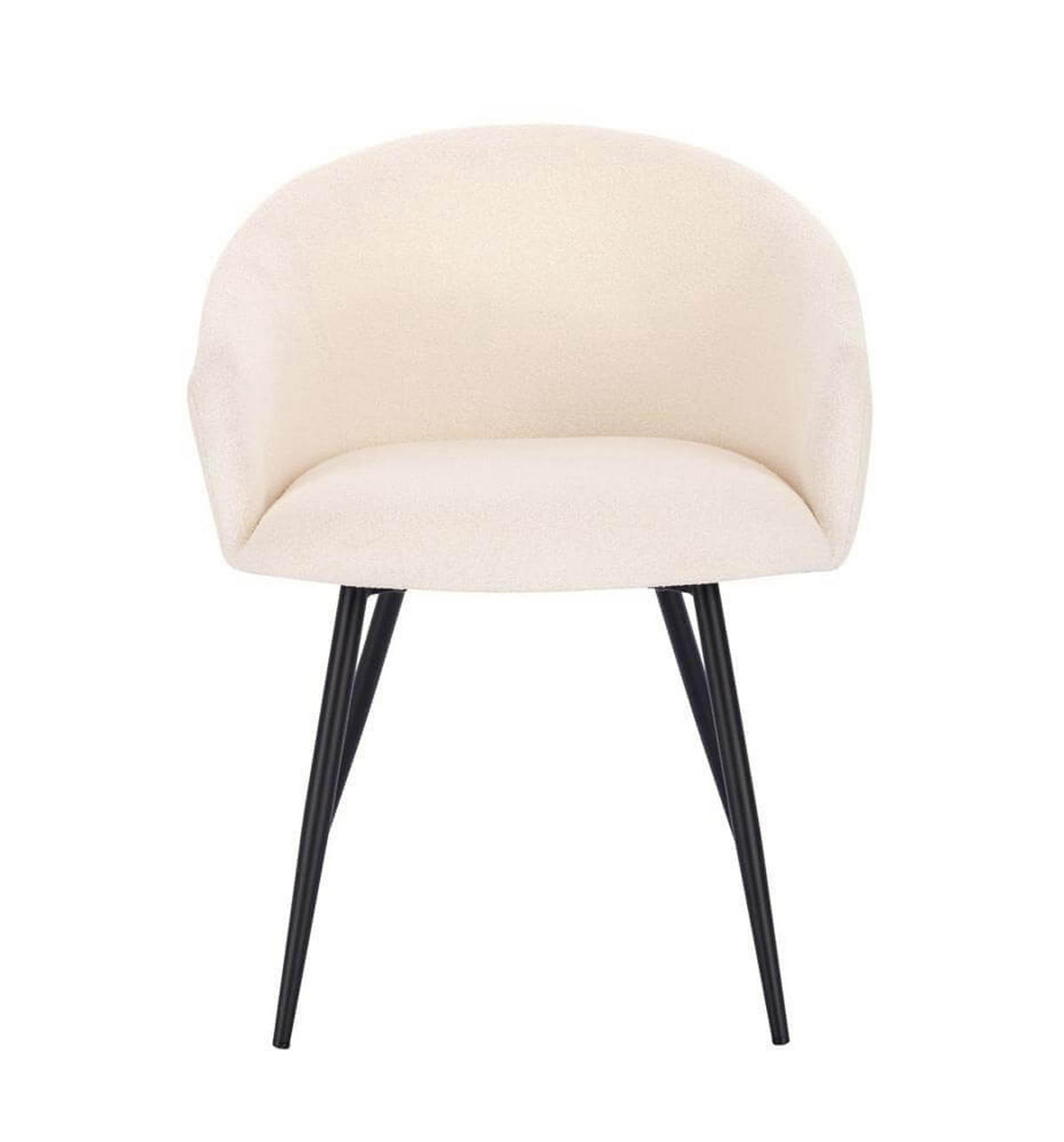 ESSZIMMERSTUHL CELESTE - 2, Bouclé Weiß - Weiß, Kunststoff (60/77/60cm) - Home Deluxe