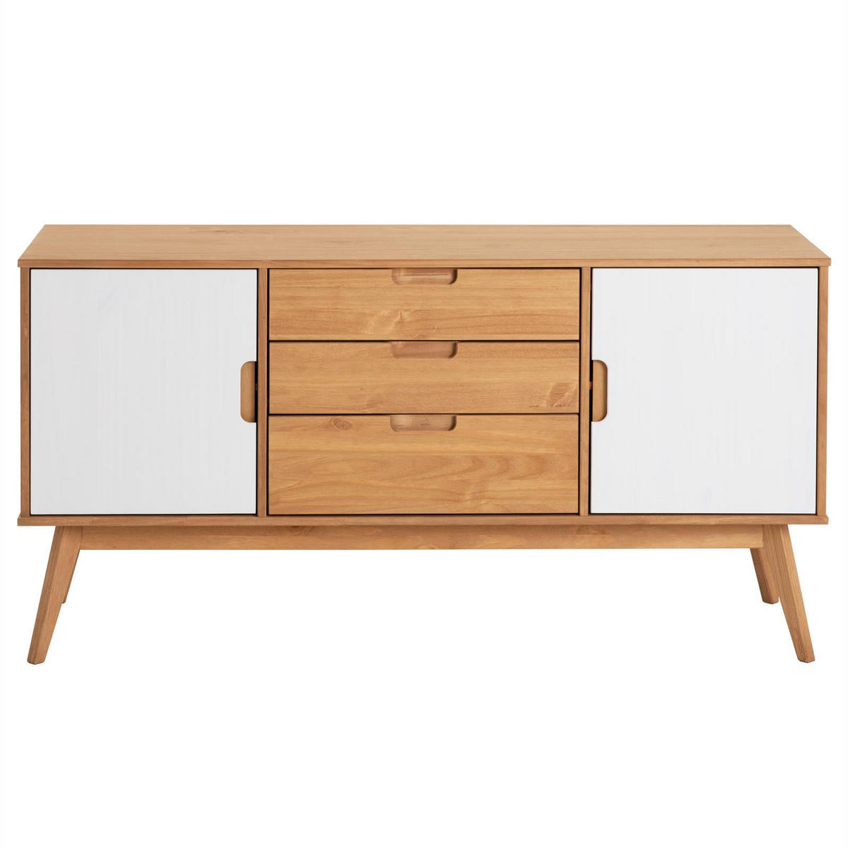 SIDEBOARD TIVOLI - Braun/Weiß, Holz (145/75/45cm) - IDIMEX