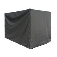 GITTERBOX Abdeckung Grau 125x85x87cm mit 2 Reißverschlüssen - Grau, Textil (85/87/125cm) - QUICK STAR