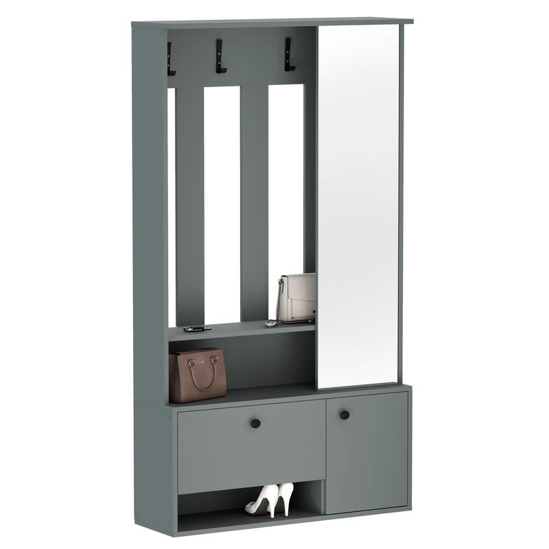 Idohome Garderobenschrank Grün 100x191x33 cm