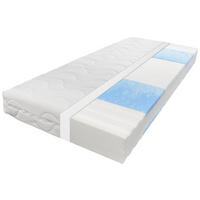 KALTSCHAUMMATRATZE Blue Vision 80x200 Höhe 19cm, 7-Zonen H4 - Weiß, Textil (80/200cm) - Sleepneo