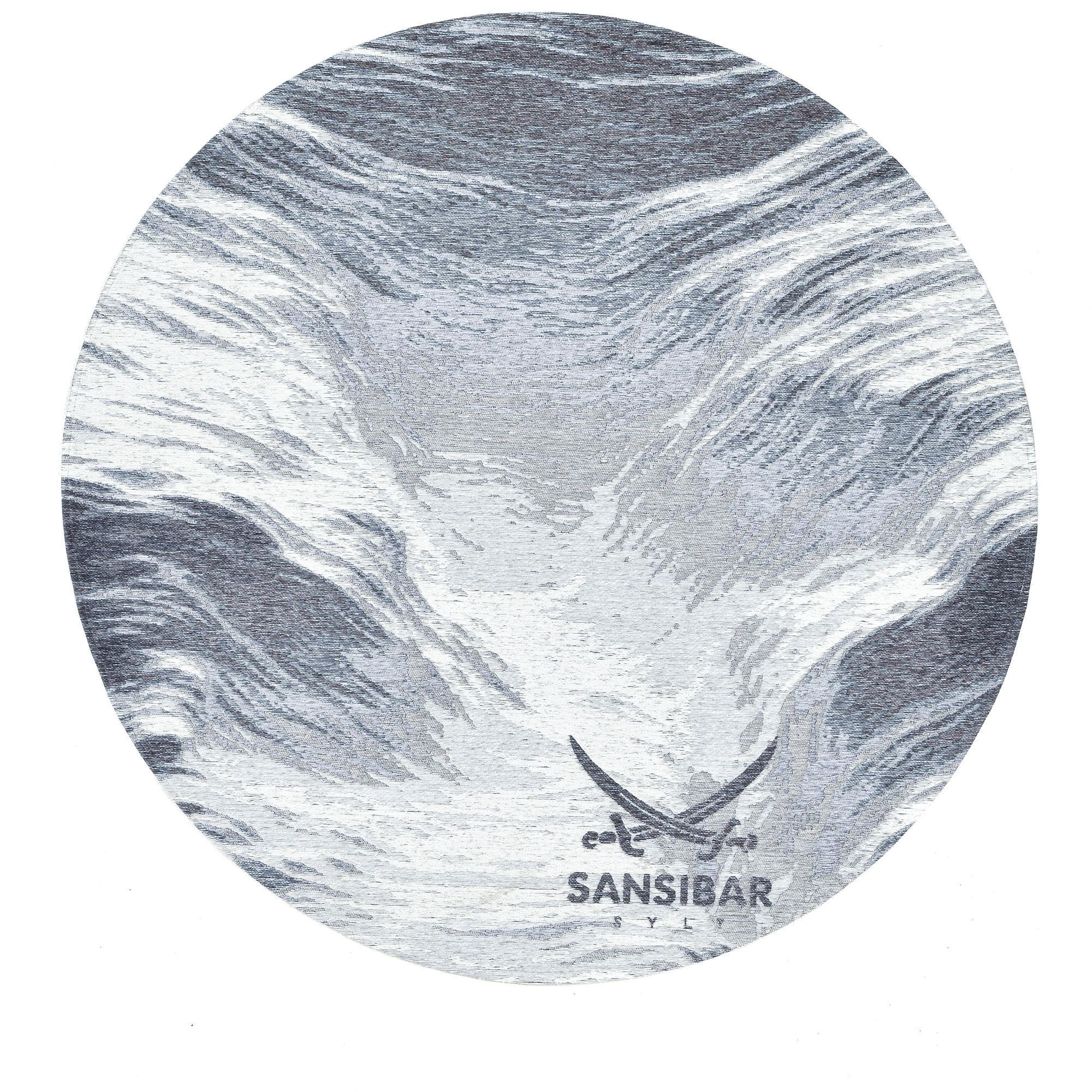 FLACHWEBTEPPICH Keitum 100x100 cm - Grau, Textil (100/100cm) - Sansibar SYLT
