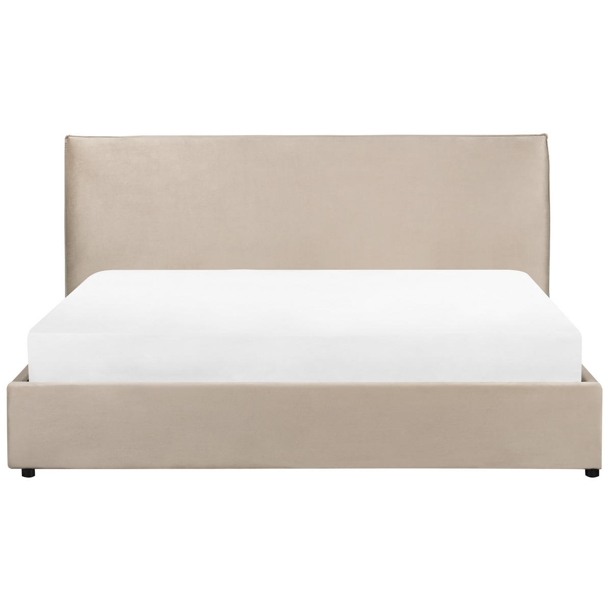POLSTERBETT 180/200cm Taupe Lavaur - Taupe, Textil (180/200cm) - Beliani
