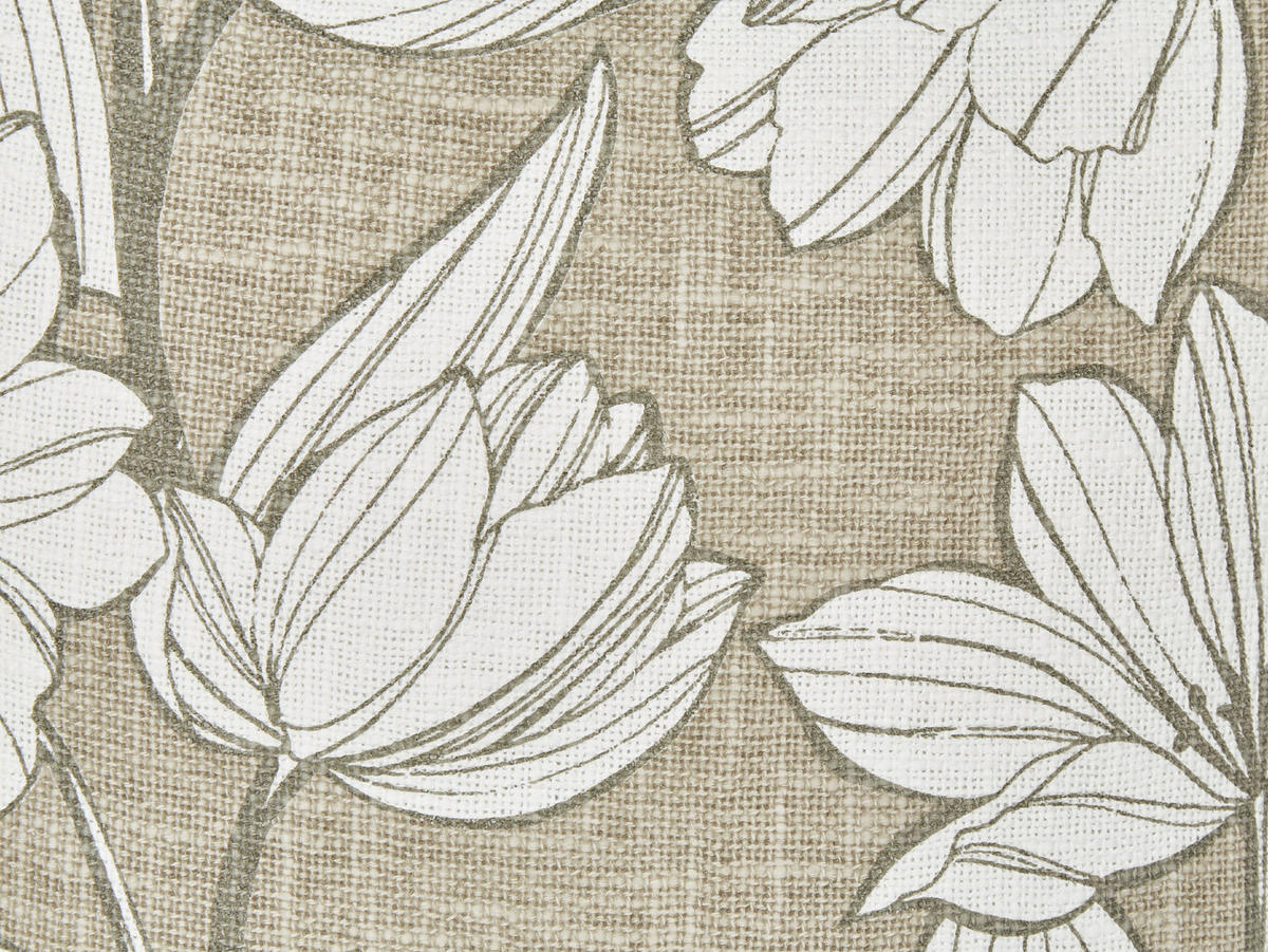 DEKOKISSEN 2er-Set Weiß 45/45 cm Cyanotis - Weiß/Grün, Textil (45/45cm) - Beliani