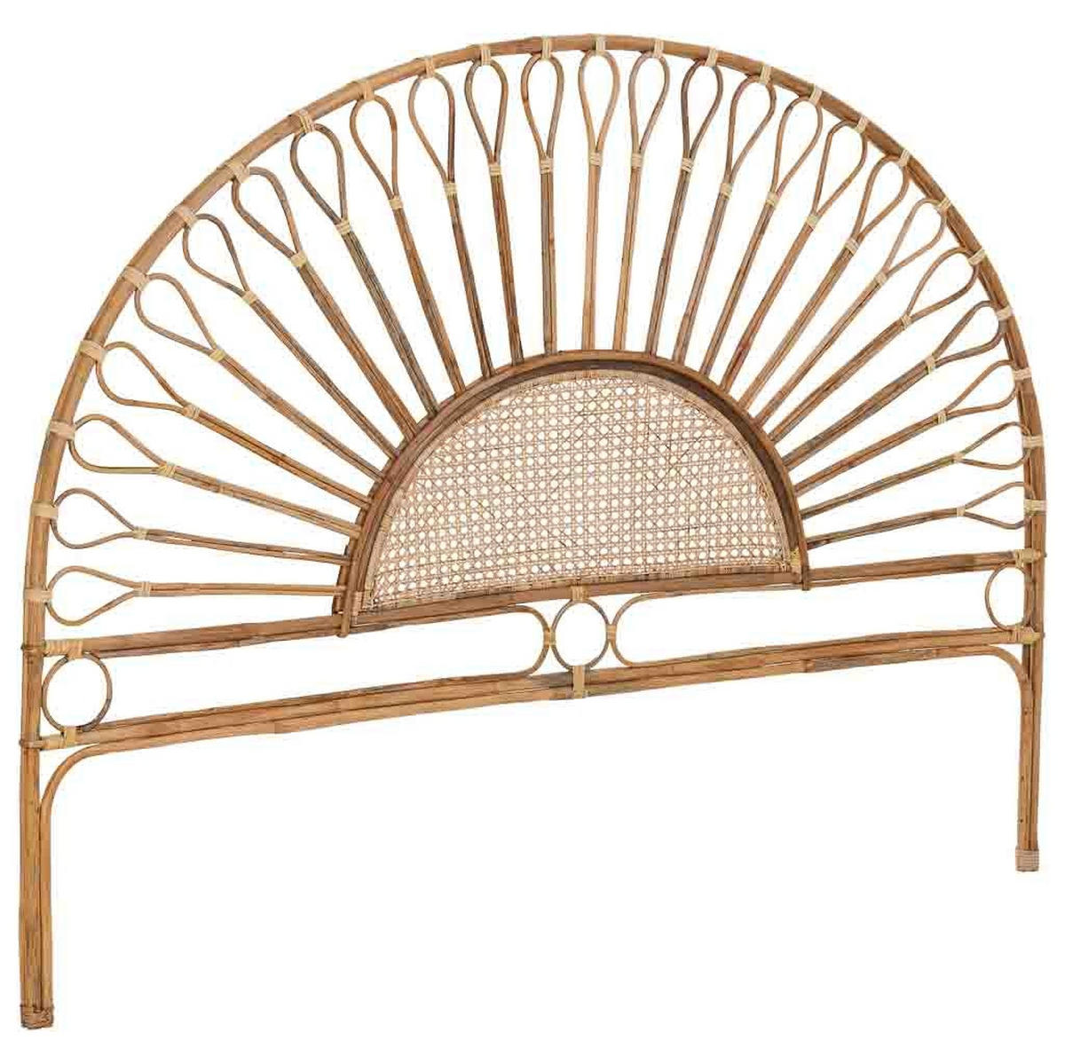 KOPFTEIL aus Rohrgeflecht 178x02x127 cm - Braun, Naturmaterialien (178/1/2cm) - Wanderlust