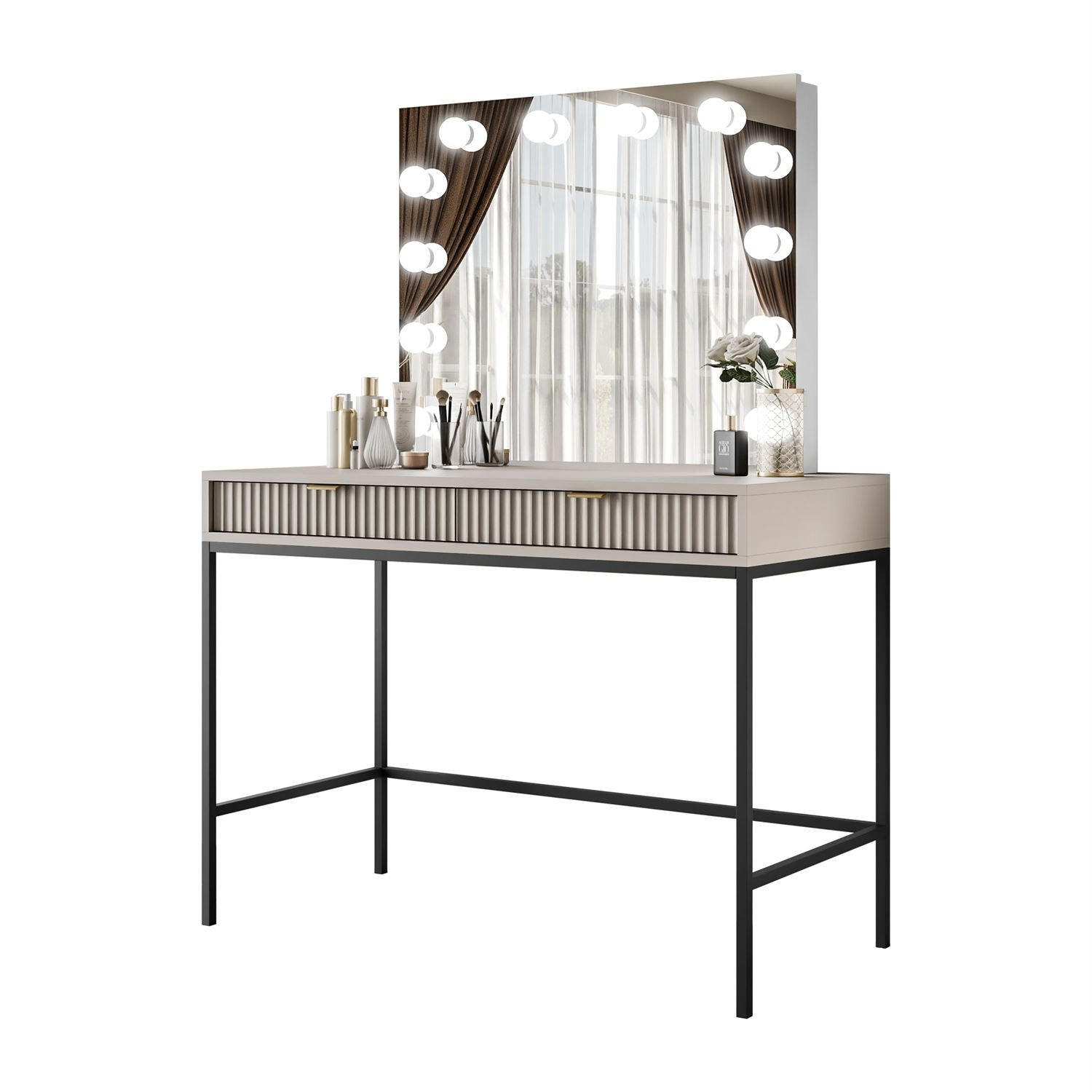 Lookway Schminktisch Beige 104x78x50 cm