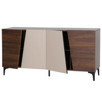 SIDEBOARD Walnuss Dekor - Walnussfarben, Holz (160/80/42cm) - MCW