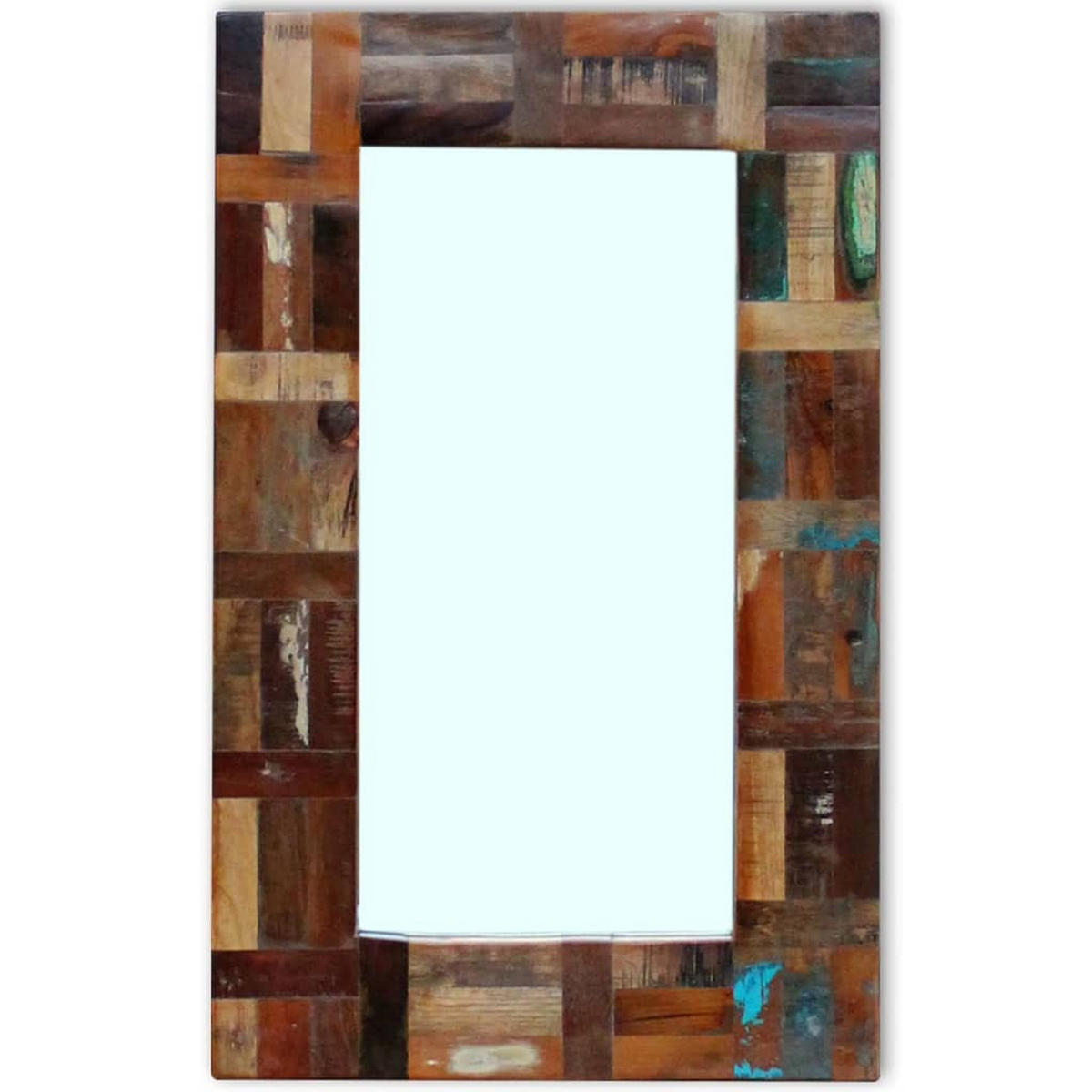 SPIEGEL Altholz 80x50 cm - Multicolor, Holz (50/80/1cm) - furnicato