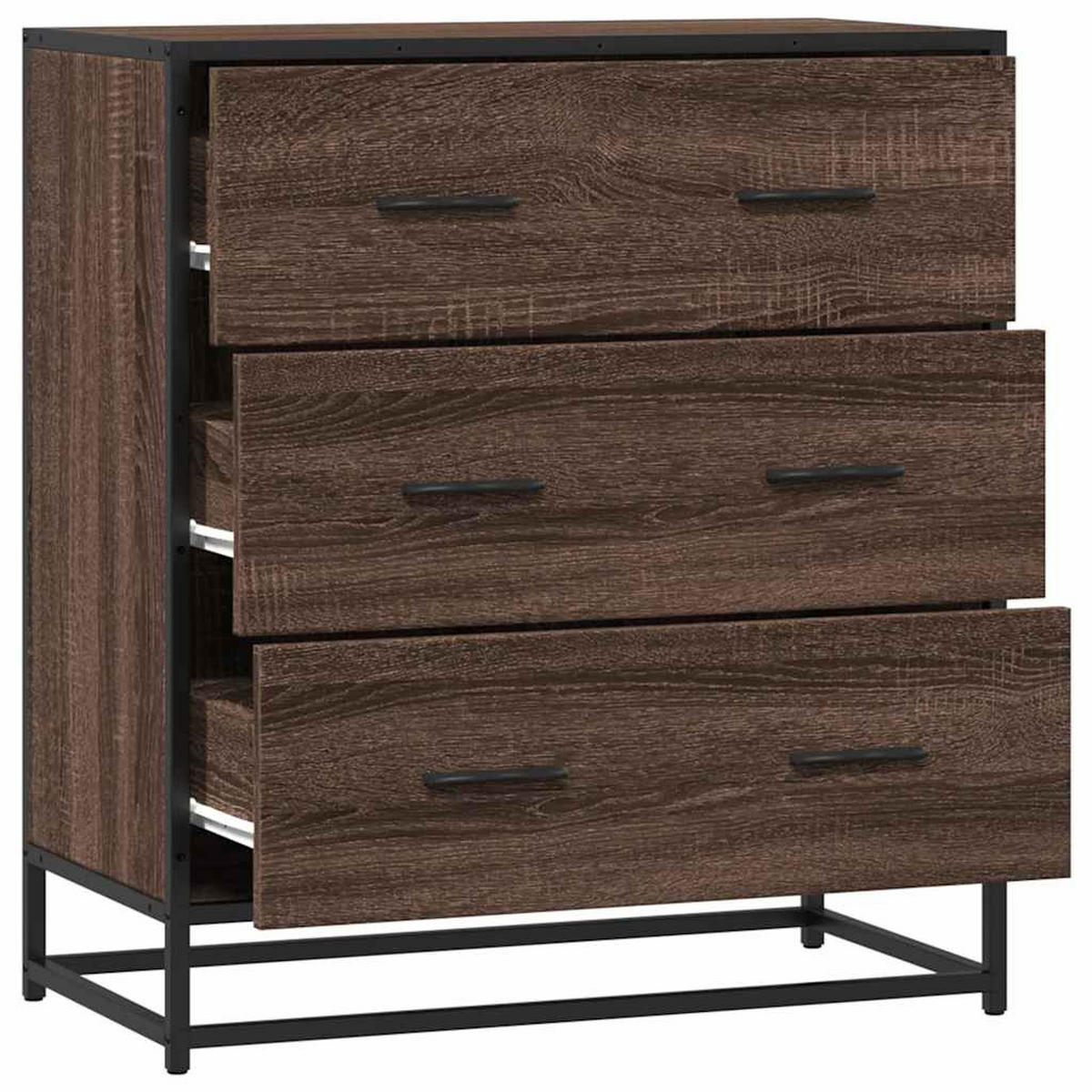 KOMMODE Sopi für Wohnzimmer Braun Eichen-Optik 68x35x76 cm - Eichefarben, Holz (68/76/35cm) - DELUKE