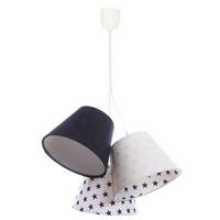 HÄNGELEUCHTE Blau 26/19 cm - Blau/Weiß, Kunststoff (26/0.8/19cm) - ONZENO