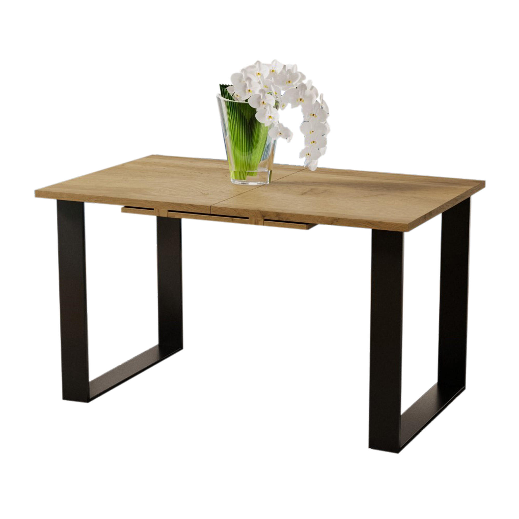 ESSTISCH Cora ausziehbar bis 210 cm - Eiche Wotan, Holzwerkstoff (130/80/76cm) - Endo-Moebel