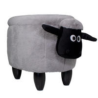 TIERHOCKER Schaf - Grau, Textil (32/37/55cm) - SVITA