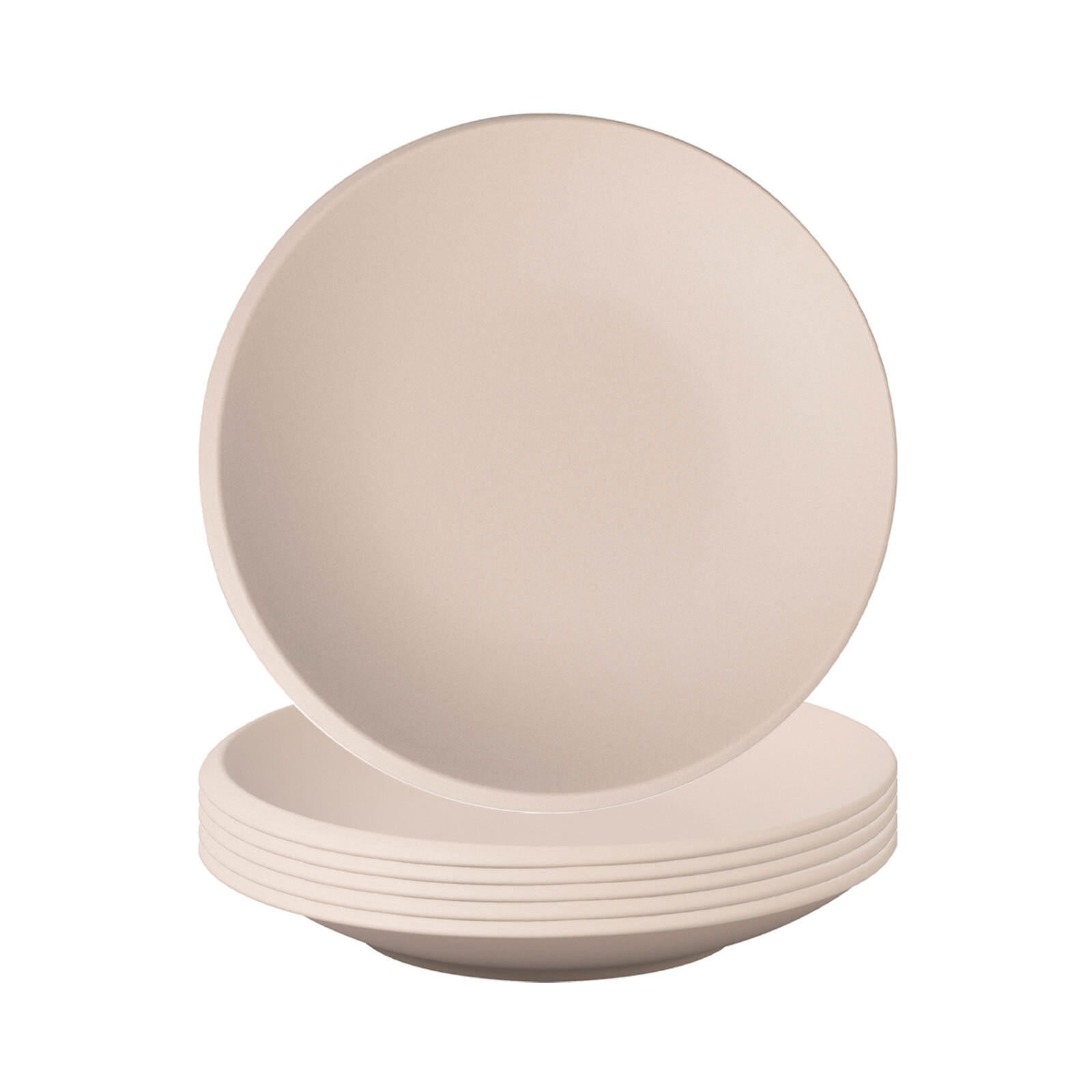 SCHALEN FLACH NewMoon beige ø 25 cm 6er Set - Beige, Keramik (25cm) - Villeroy & Boch