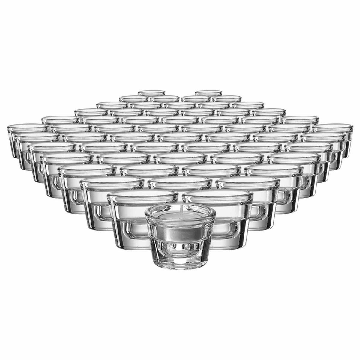 TEELICHTHALTER / KERZENHALTER Lumi transparent ø 6 cm 60er Set - Transparent, Glas (4cm) - Ritzenhoff Breker