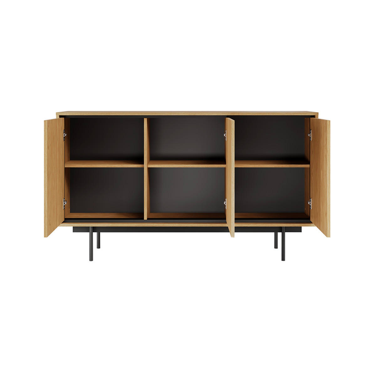 SIDEBOARD Vidia Dřevo - hnědá, kompozitní dřevo (149.6/85/38cm) - Petits-meubles