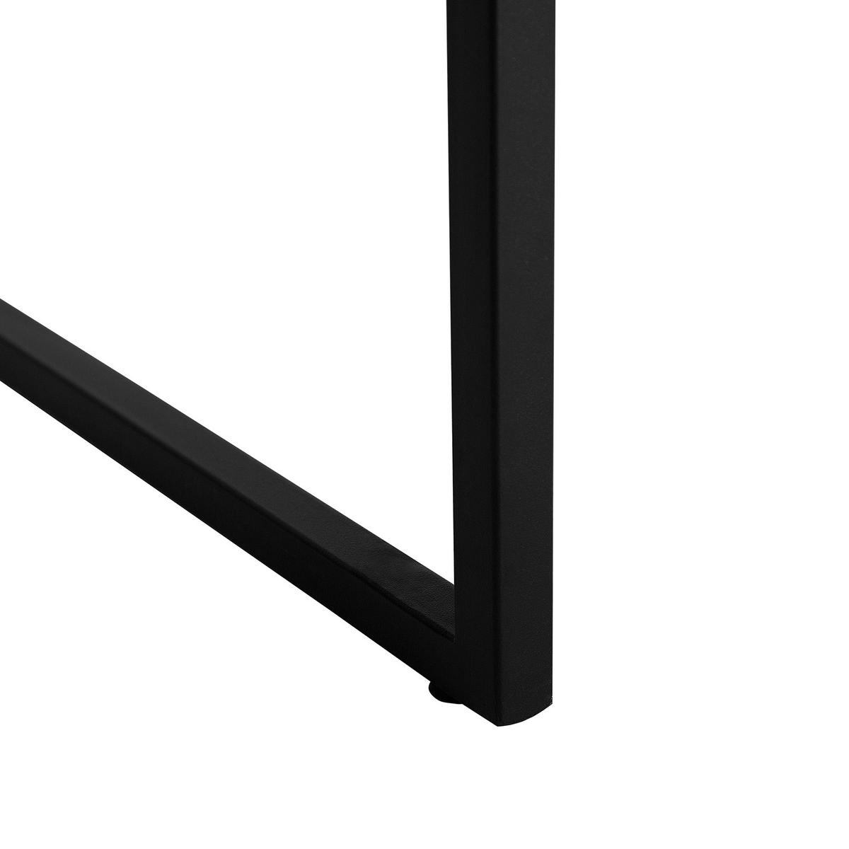 SCHREIBTISCH dunkler Holzfarbton 120/60/76 cm Forres - Dunkelgrau, Holzwerkstoff (60/120/76cm) - Beliani