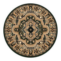 TEPPICH ATLAS rund grün medaillon 160/160 cm - Grün, Textil (160/160cm) - Tapiso