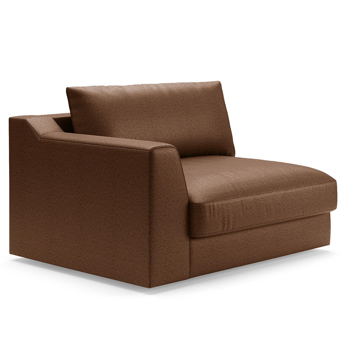 BIG-SOFA - Haselnussfarben, Kunststoff/Textil (274/90/112cm) - home24